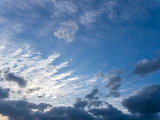 夕暮れの澄んだ空と雲17