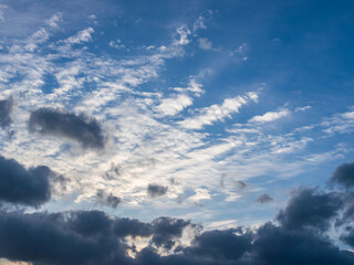 夕暮れの澄んだ空と雲21