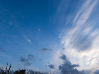 夕暮れの澄んだ空と雲36