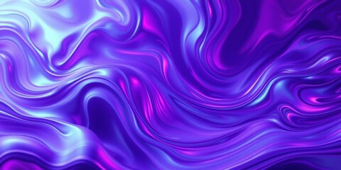 Abstract Purple Blue Swirl Liquid Texture Background