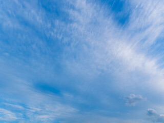 夕方の青空と雲09