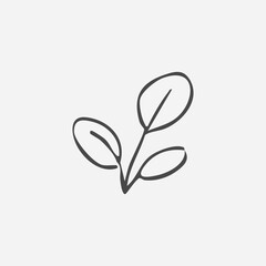Hand Drawn Doodle Business Infographic Elements with nature theme Vector Illustration for stickers or prints