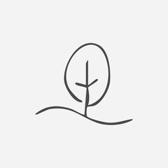 Hand Drawn Doodle Business Infographic Elements with nature theme Vector Illustration for stickers or prints