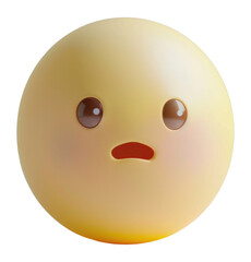 PNG Yellow sphere emoji with blushing face yellow round yellow sphere.