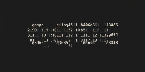Numeric Code Data Stream Binary Code Digital Numbers Abstract Background