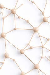 Fototapeta premium Beige Network Design