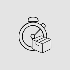 Hand Drawn Doodle Business Infographic Elements with delivery theme Vector Illustration for stickers or prints