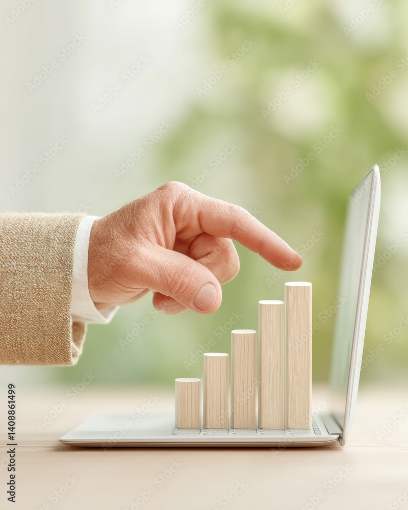 Poster Augmented Finance Insights Professional Data Visualization with Interactive Growth Analytics - Empowering Strategic Decision-Making in Digital Transformation Era