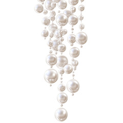 Pearl Waterfall Arrangement on transparent background