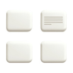 Minimalist Chat UI on transparent background