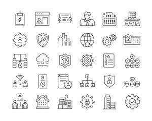 Professional Business Continuity Vector Illustrations