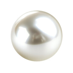 Lustrous South Sea Pearl on transparent background