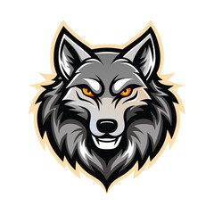 Fototapeta premium wolf head vector