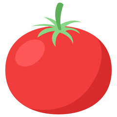 Illustration of a Red Tomato