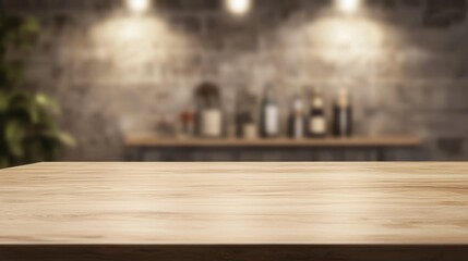 Modern minimalist office meeting table with warm wooden tones, conveying professionalism and simplicity in workspace design.
