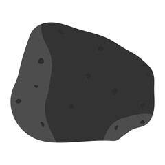 Basalt hand specimen. Mafic extrusive igneous rock