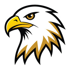 eagle head vector isolated on white background
