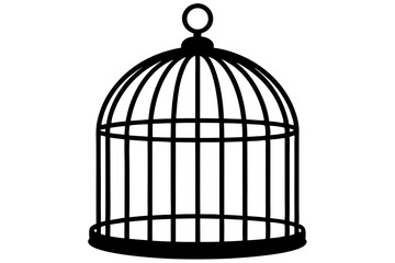 bird cage  silhouette