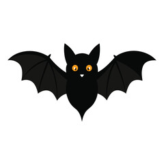Obraz premium halloween bat isolated on a white background
