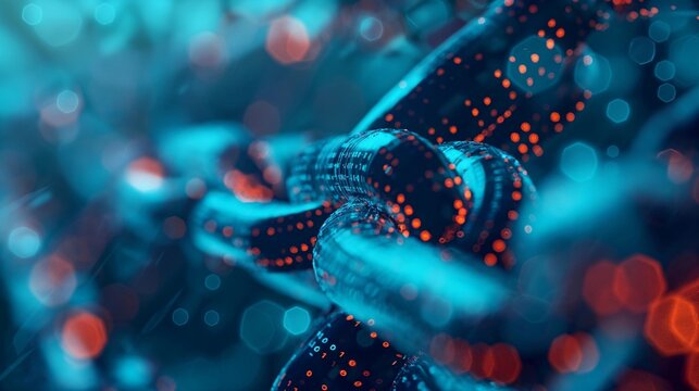 Abstract Data Chain - Powered by Adobe