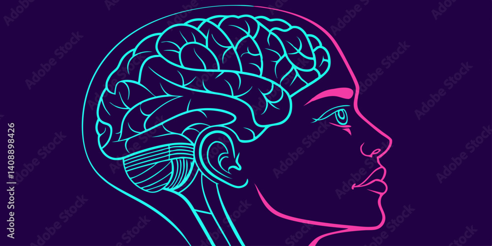 Aufkleber human brain anatomy exploring the structure and function of the mind
