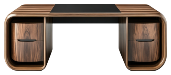 PNG Office desk furniture modern wood.