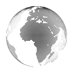 Pixelated Globe - Item 02