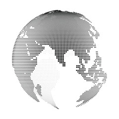 Pixelated Globe - Item 12