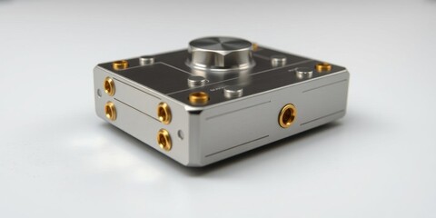 Premium Audio Mixer Metal Housing Gold Connectors Knob Control