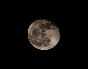 A Waning Gibbous Moon with Great Detail