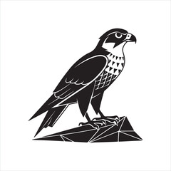 Majestic Falcon Silhouette