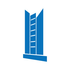 building logo icon illustration flat
