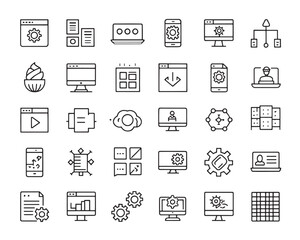 Coding UI Design Icons