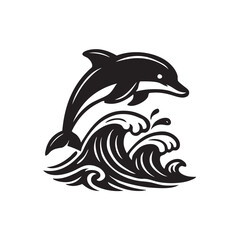 dolphin isolated on white