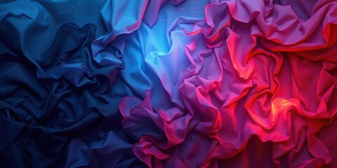 Abstract Draped Fabric Colorful Textile Texture Gradient Background