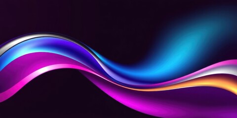 Fototapeta premium Abstract Colorful Swirling Waves Background Design