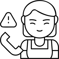 Obraz premium Emergency Babysitter Icon