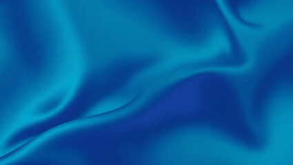 Blue Silk Texture: Vibrant Elegant Satin Fabric with Luxurious Shine and Soft Folds