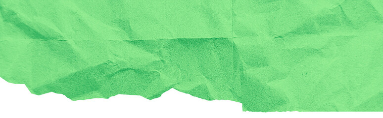 Green torn ripped paper edge border isolated on transparent background. Green Torn Paper Crumpled Illustration