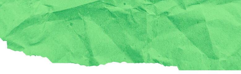 Green torn ripped paper edge border isolated on transparent background. Green Torn Paper Crumpled Illustration