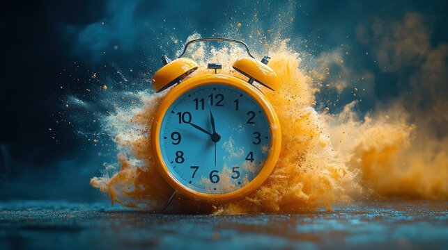 Frozen Time: A Stunning Visual of an Exploding Alarm Clock