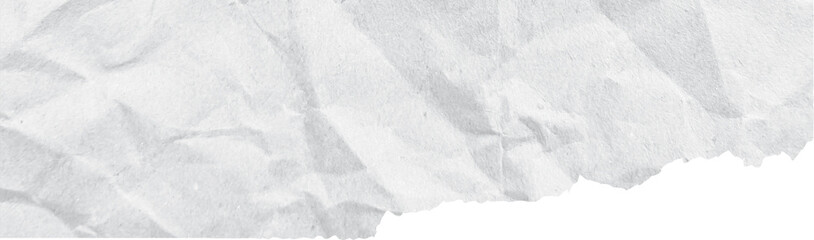 White torn ripped paper edge border isolated on transparent background. White Torn Paper Crumpled Illustration