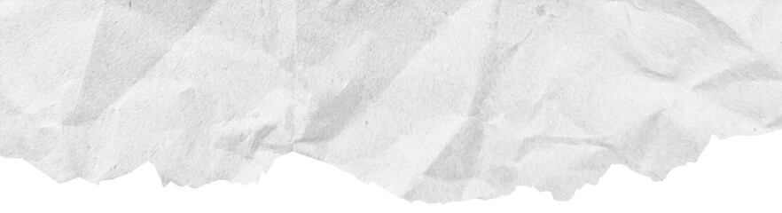 White torn ripped paper edge border isolated on transparent background. White Torn Paper Crumpled Illustration
