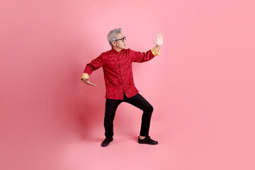 50s Asian Man in Changshan dress