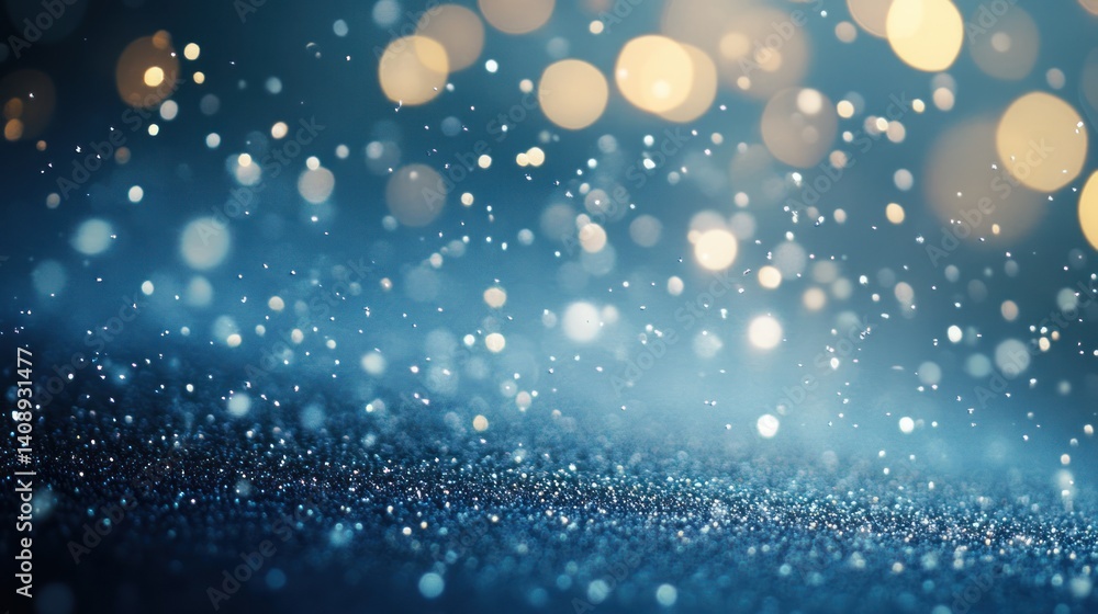 Poster a mesmerizing display of sparkling lights and shimmering particles, creating a magical atmosphere fu