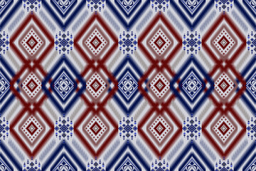 Ikat pattern seamless ,geometric ethnic pattern ,Tribal geometric seamless patterns, ethnic design, hipster backdrop, wallpaper Background, Design curtain, carpet ,fabric ,textile