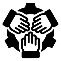 Obraz premium teamwork icon