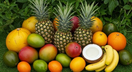 Tropical Fruit Abundance: A Vibrant Collection of Exotic Delights