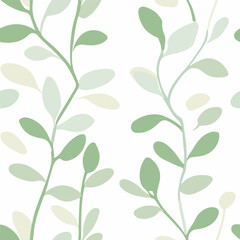 Alfalfa sprout pattern. Exquisite vector plant patterns.
