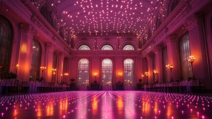 Obraz premium Enchanted Ballroom: A Magical Nightscape
